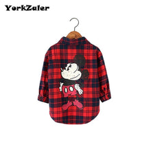Load image into Gallery viewer, YorkZaler Family Matching Clothes Mother Daughter Son Outfits Summer Autumn Mom Baby Kid Red Plaid Shirt Family Look