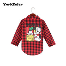 Load image into Gallery viewer, YorkZaler Family Matching Clothes Mother Daughter Son Outfits Summer Autumn Mom Baby Kid Red Plaid Shirt Family Look