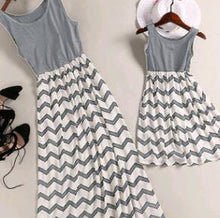 Load image into Gallery viewer, Mother Daughter Vest Dresses Mommy and Me Clothes Family Matching Outfits Look Mom Mum Mama and Daughter Summer Dress Clothing
